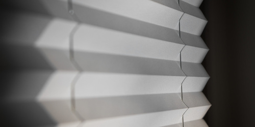 Blackout pleated blinds