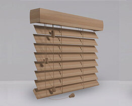 Medinės žaliuzės butui