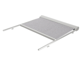 Sidabrinė sodo markizė su tinklelio audiniu