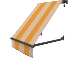 Balkono stogelis nuo saulės su alkūnine rankena