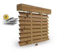 Žaliuzės su juostinėmis kopėčiomis 50 mm ECO