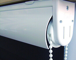 Black internal roller blinds