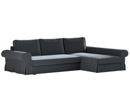 „Backabro“ sofa-lova su šezlongo užvalkalu