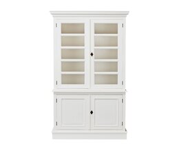 Vitrina Milton su 4 lentynomis 100x40x220cm