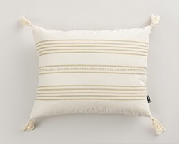 Pagalvėlės užvalkalas pagalvei „Linea Sand Tassel“, 45x45 cm