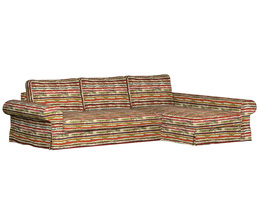 „Backabro“ sofa-lova su šezlongo užvalkalu