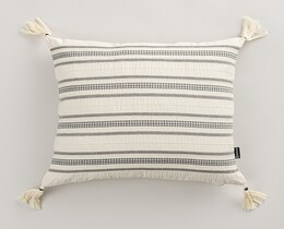 Pagalvėlės užvalkalas pagalvei „Linea Graphite Tassel“, 45x45 cm