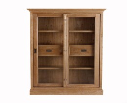Vitrina Chantal 115x40x158cm su 2 stalčiais