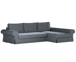 „Backabro“ sofa-lova su šezlongo užvalkalu