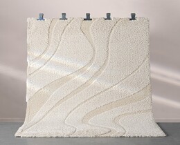 Dywan Relief kreminės spalvos užvalkalas 160x230 cm