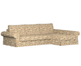 „Backabro“ sofa-lova su šezlongo užvalkalu
