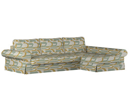 „Backabro“ sofa-lova su šezlongo užvalkalu