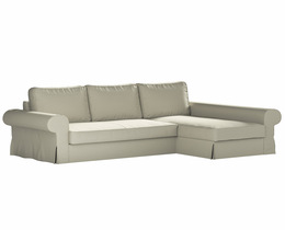 „Backabro“ sofa-lova su šezlongo užvalkalu