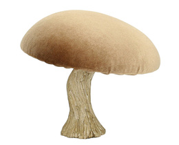 Dekoracja Velvet Mushroom 17 cm karamelė