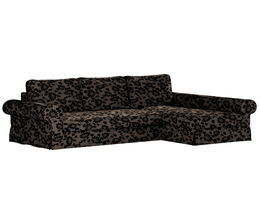 „Backabro“ sofa-lova su šezlongo užvalkalu