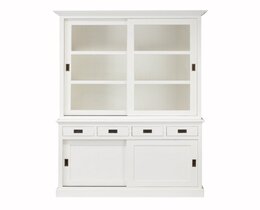 Vitrina Milton su 4 stalčiais 144x53x226cm