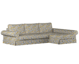 „Backabro“ sofa-lova su šezlongo užvalkalu