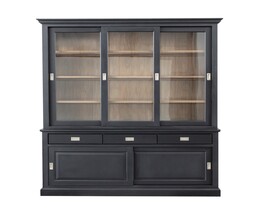 Vitrina Milton 190x47x226cm juoda