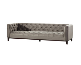 Sofa Velvet Elite pilka, 3 vietų