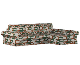 „Backabro“ sofa-lova su šezlongo užvalkalu