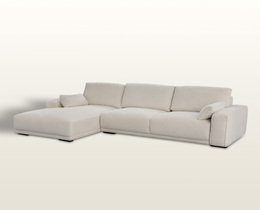 Sofa Silkeborg kreminė balta kairėje