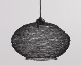 Pakabinamas šviestuvas Nina, juodas, 48 cm