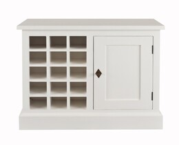 Vyno spintelė Brighton 85 cm, balta