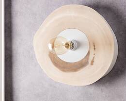 Lampa – sieninis šviestuvas, apvalus