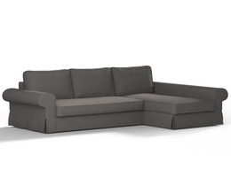 „Backabro“ sofa-lova su šezlongo užvalkalu