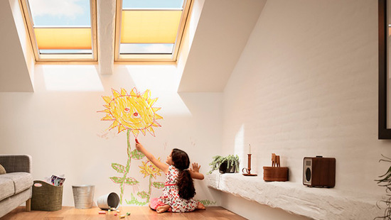 VELUX Plisuotos žaliuzės