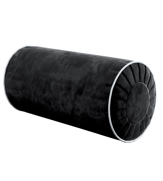 Bolster Cushion with Pleats and Piping