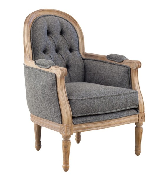 Armchair Bernard grey
