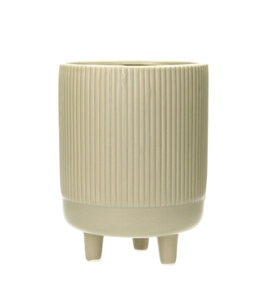 Cover pot for flower pot Tres 22cm olive