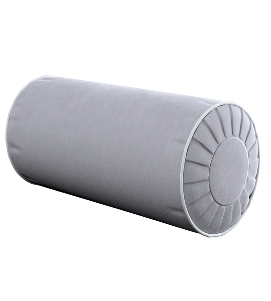 Bolster Cushion with Pleats and Piping