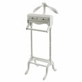 Coat rack Chester standing 125cm white