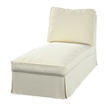 Chaise longue cover Ektorp freestanding straight back